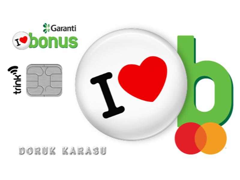 Garanti BBVA’dan Türkiye’nin kart bilgileri gizli son teknoloji kredi kartı Bonus Diji