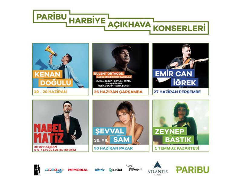 Paribu Harbiye Açıkhava Konserleri başlıyor