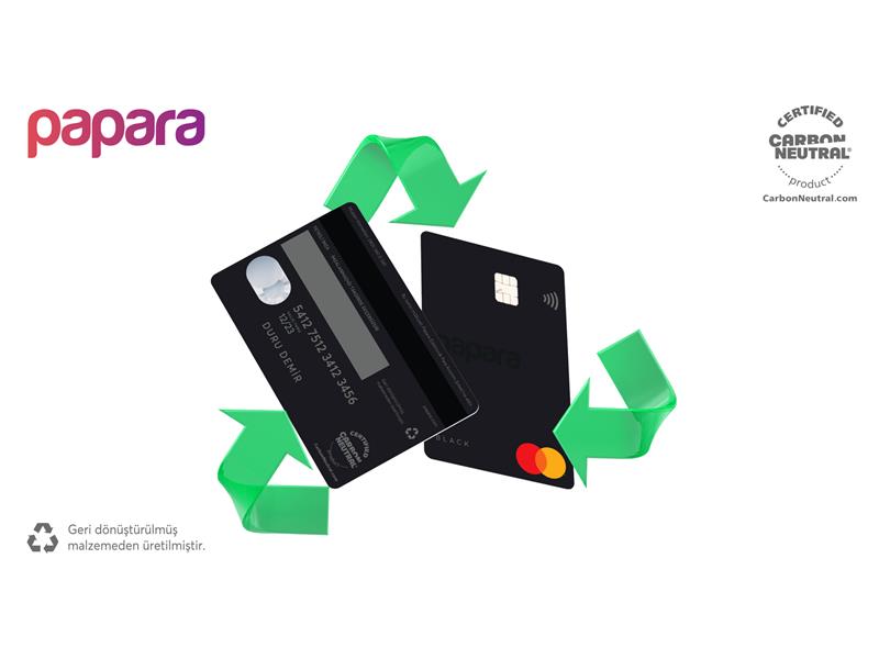 Papara Black Card’lar şimdi çevreci