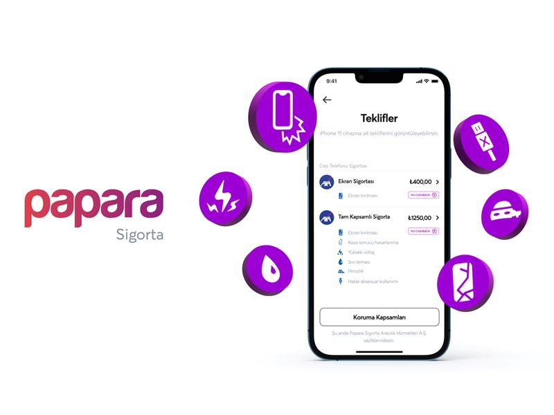 Papara kullanıcılarını sigorta ürünleri ile buluşturdu