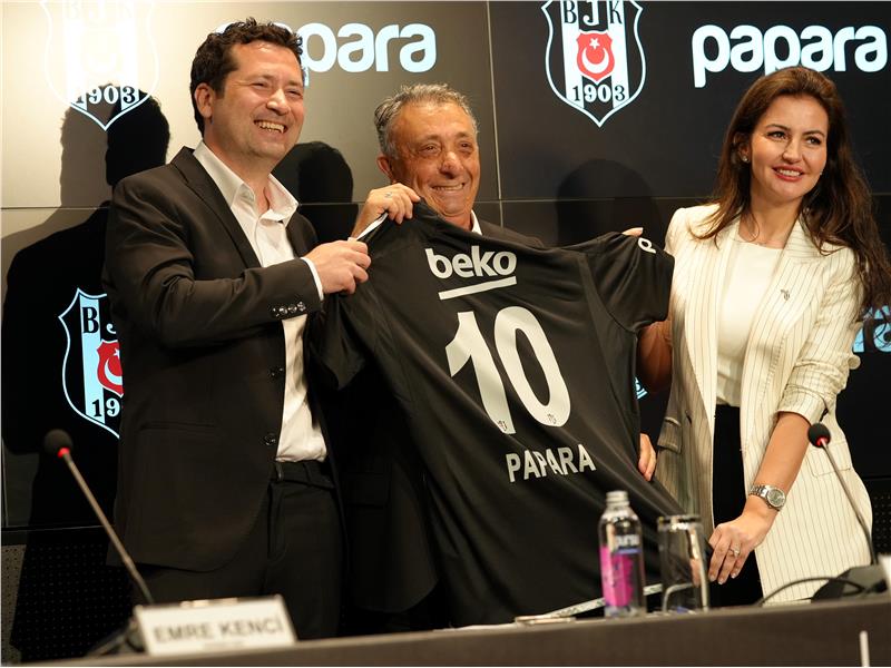 Beşiktaş Futbol A Takımı’nın konç ve kol sponsoru Papara oldu