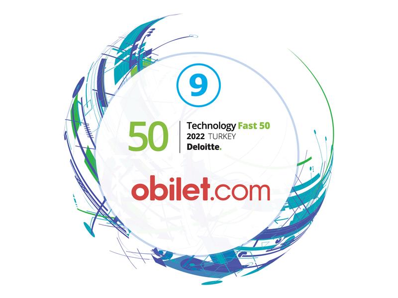 Obilet.com Türkiye’nin en hızlı büyüyen 9. teknoloji şirketi oldu