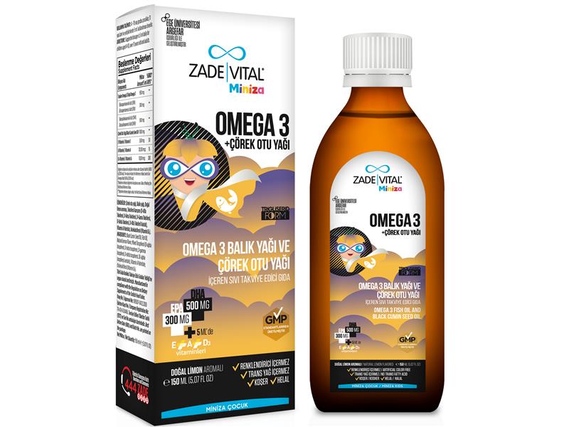 Zade Vital, ödüllü Miniza Omega 3+Çörek otu yağı şurubu ile polen mevsiminde de çocukların yanında! 