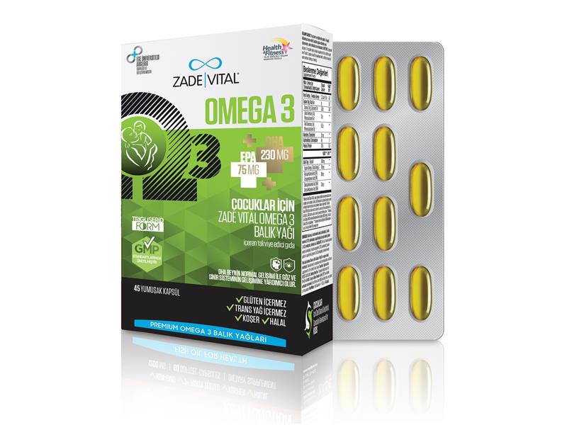 SÖMESTR TATİLİNDE ÇOCUKLARA GÜVENİLİR OMEGA 3 BALIK YAĞI DESTEĞİ  ZADE VITAL’DEN 