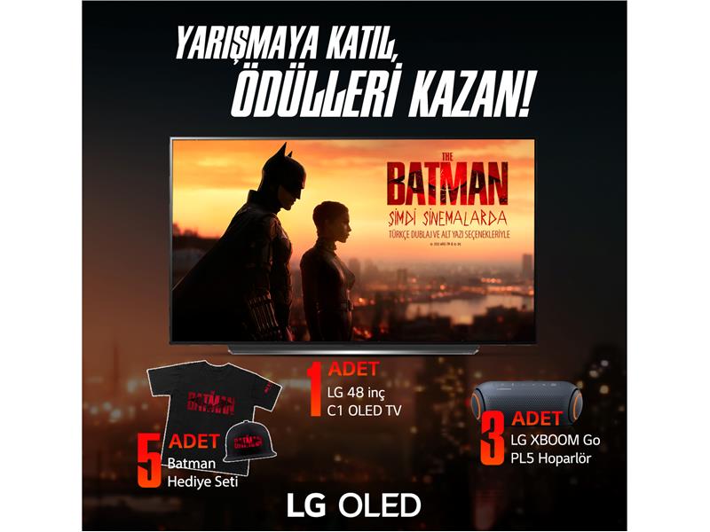 LG’nin The Batman Filmine Özel Başlattığı Yarışmaya Katılanlar, LG OLED TV Kazanma Şansı Yakalıyor