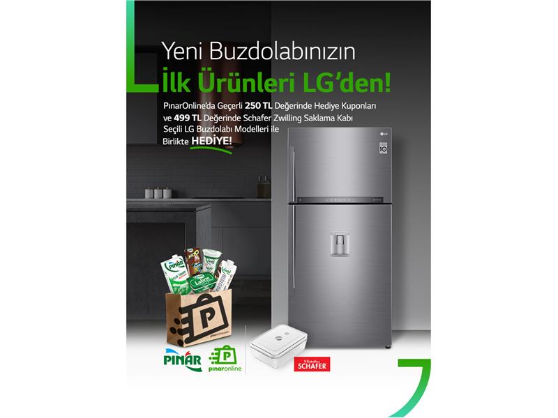 LG Buzdolabı’nın İlk Ürünleri Pınar’dan