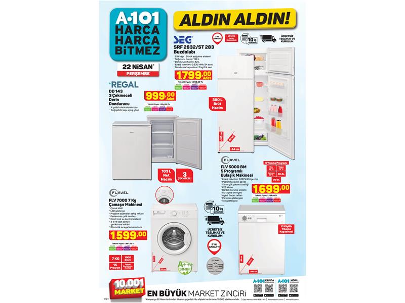 BU HAFTA DA HARİKA ÜRÜNLER A101 MARKETLERİNDE!