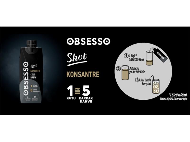 OBSESSO’dan Yine Yeni Bir İlk: Shot Konsantre Cold Brew