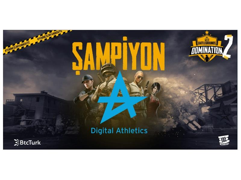 BtcTurk X ESA PUBG Domination 2’nin Şampiyonu Digital Athletics oldu