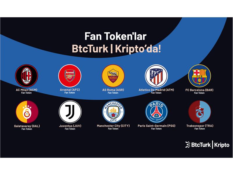 Dünyaca ünlü takımların Fan Token’ları BtcTurk Kripto’da