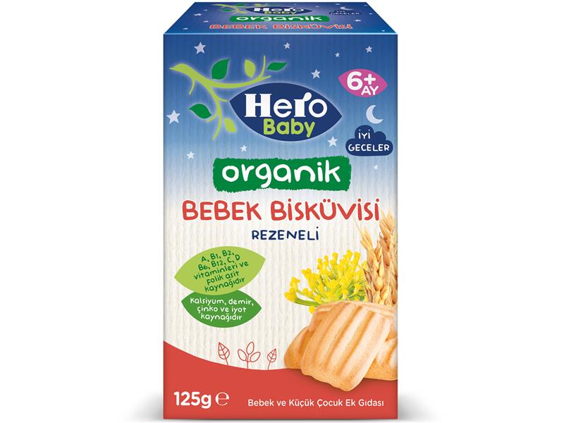 Hero Baby Rezeneli Organik Bebek Bisküvisi ile Tatlı Rüyalar