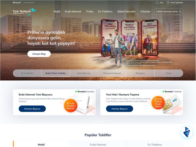 TÜRK TELEKOM’DAN AKILLI ASİSTANLI YENİ WEB SİTESİ