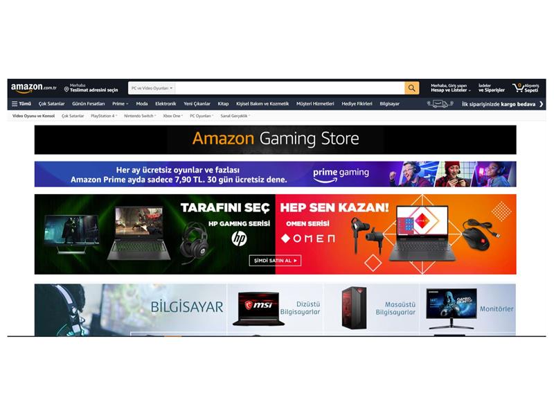 Amazon.com.tr’de  ‘Gaming Store’ açıldı