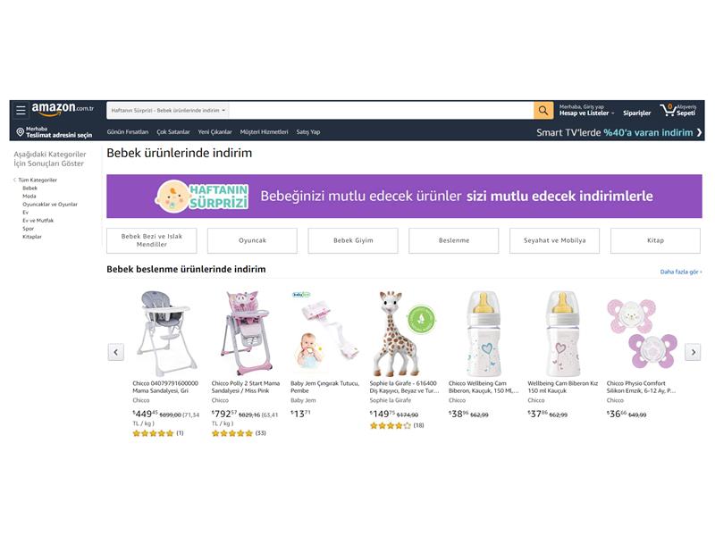 Amazon.com.tr’den bebek ürünlerinde yepyeni fırsatlar!