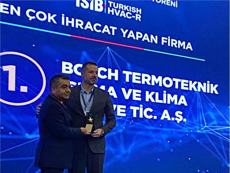 Bosch Termoteknik, gerçekleştirdiği ihracatla bu yıl da iklimlendirme sektörünün birincisi