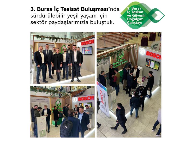 Bosch Home Comfort Group, iklimlendirme çözümleriyle 3. Bursa İç Tesisat ve Güvenli Doğalgaz Çalıştayı’nda…