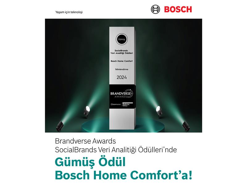 Bosch Home Comfort’a  Brandverse Awards’tan ‘Gümüş’ Ödül 