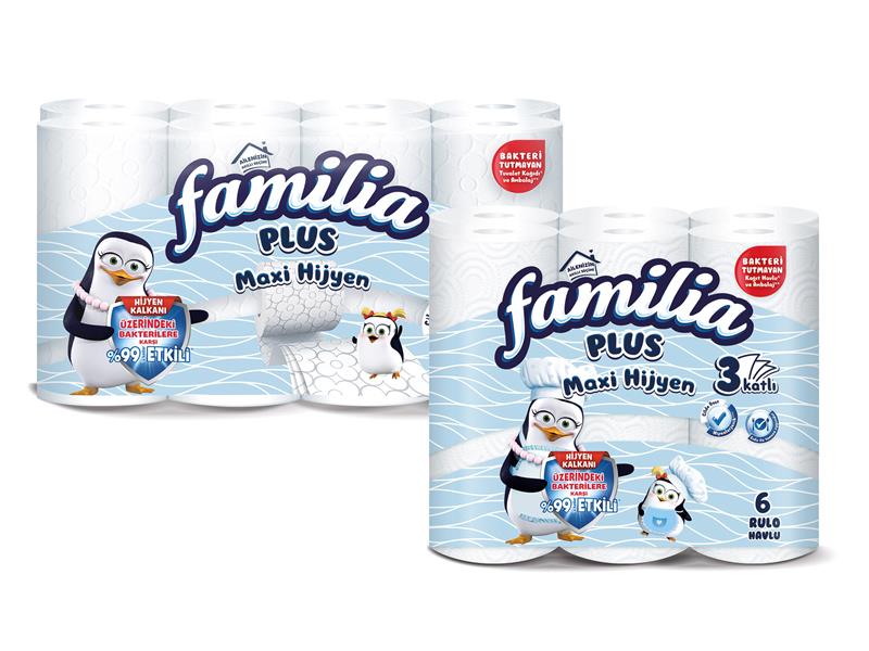 Familia Plus’tan Bakterilere Karşı %99’a Kadar Etkili Yeni Seri: Familia Plus Maxi Hijyen 