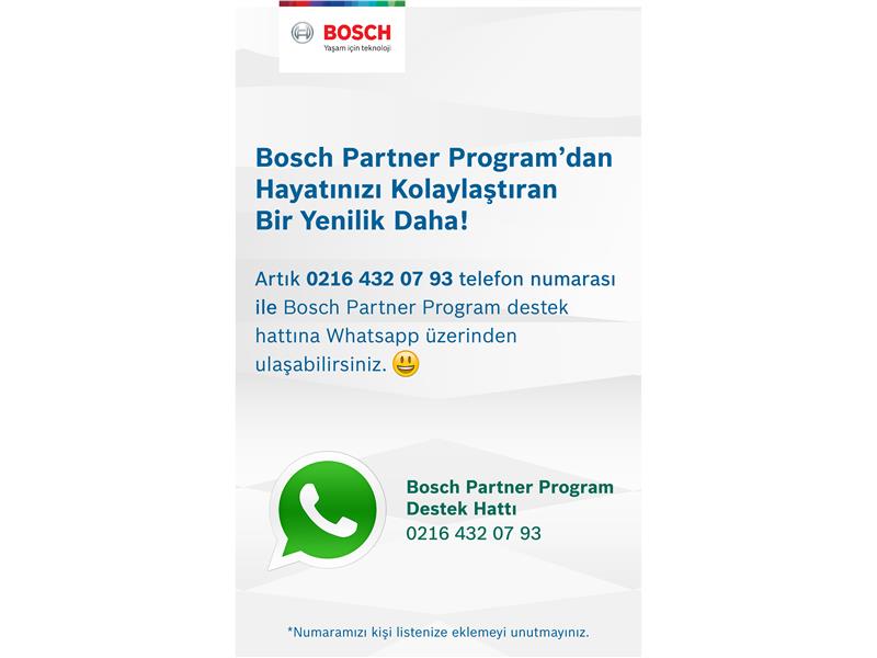 Bosch Partner Program’dan Hayatınızı Kolaylaştıran Bir Yenilik Daha!