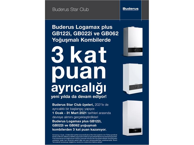 Buderus Star Club’tan Kat Kat Puan Kampanyası!