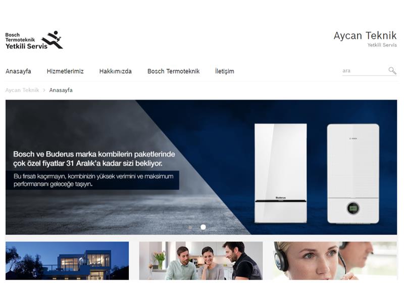 Bosch Termoteknik’ten Tüm Yetkili Servislerine  Website Desteği!