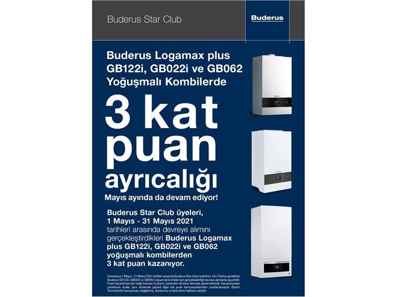 Buderus Star Club’tan Kat Kat Puan Kampanyası!