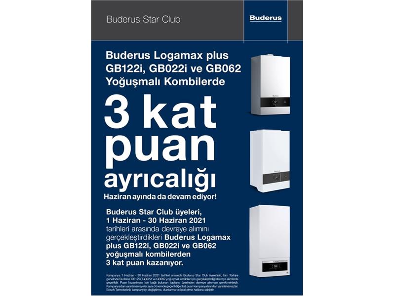 Buderus Star Club’tan Kat Kat Puan Kampanyası!