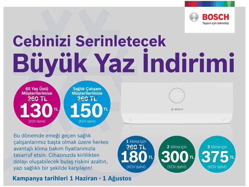 Bosch Termoteknoloji’den cepleri serinleten klima bakım kampanyası!