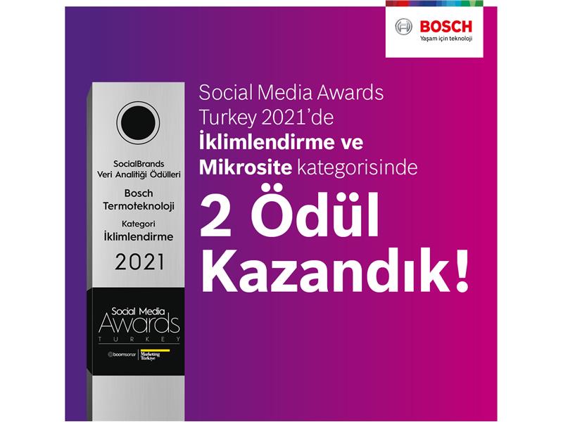 Bosch Termoteknoloji'ye Social Media Awards’dan 2 Ödül Birden!