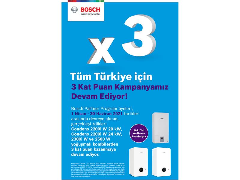 Bosch Partner Program’dan 3 Kat Puan Kampanyası