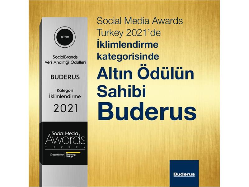 Buderus Social Media Awards’da altın ödülün sahibi oldu!
