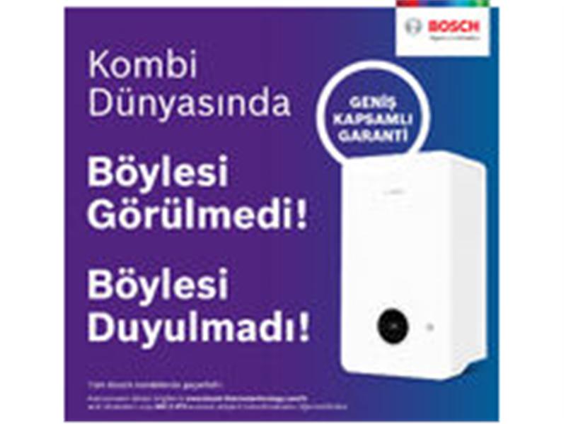 Bosch Termoteknoloji “Geniş Kapsamlı Garanti” ile Bosch kombi sahiplerinin hayatını kolaylaştırmaya devam ediyor! 