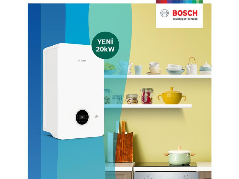 Bosch Termoteknoloji, Condens 2200i W modelinin yeni 20 kW kapasiteli kombisiyle küçük evlere büyük tasarruf sağlıyor!