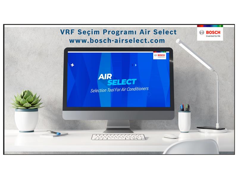 Bosch Termoteknoloji’nin yeni Air Flux web sitesinden, VRF Seçim Programı “AirSelect”e kolay erişim!