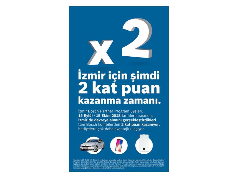Bosch Partner Program’dan İzmir’e Özel 2 Kat Puan Kampanyası