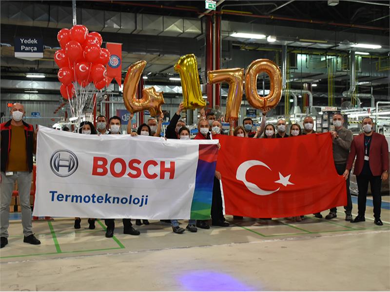 Bosch Termoteknik’ten günlük kombi üretim adedinde rekor! 