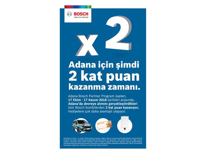 Bosch Partner Program’dan Adana’da 2 Kat Puan Kam-panyası