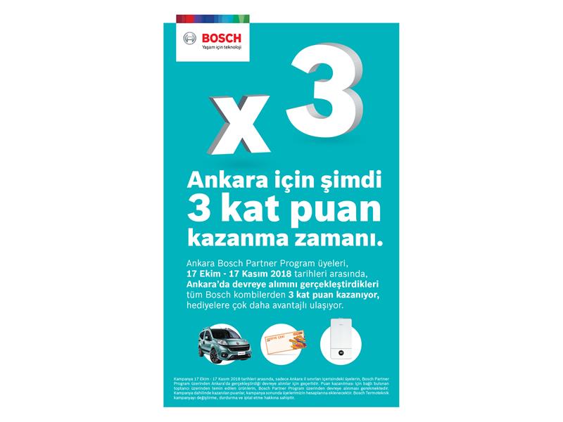 Bosch Partner Program’dan Ankara’da 3 Kat Puan Kampanyası