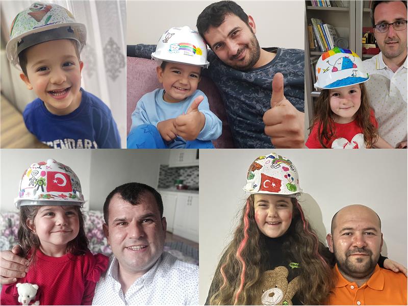 Ytong çocukları baret boyadı, iş güvenliğinin önemine dikkat çekti