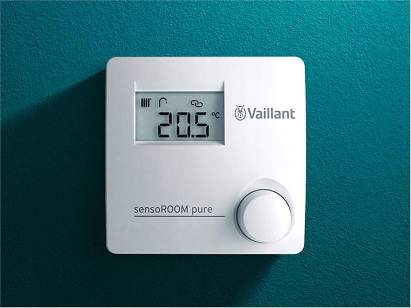 Vaillant’ın sensoROOM Pure oda termostatında  verimlilik ve tasarruf bir arada