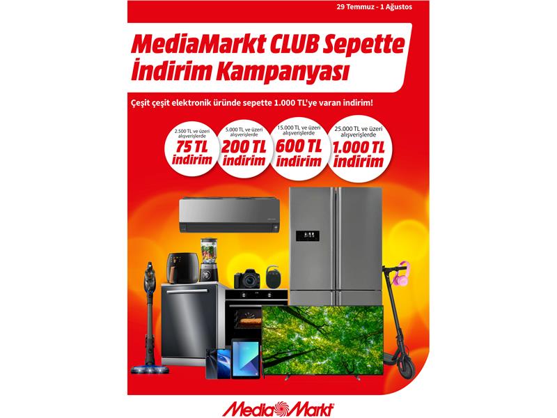 MediaMarkt'tan CLUB üyelerine özel 1.000 TL’ye varan indirim