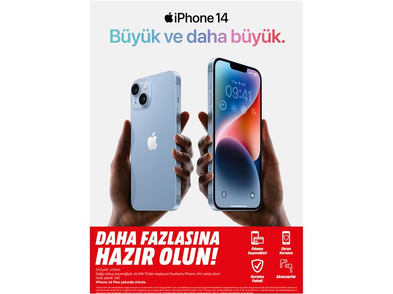 iPhone 14, MediaMarkt mağazalarında tüketicilerle buluşuyor