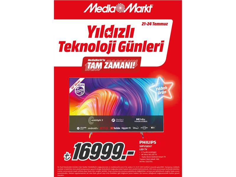 MediaMarkt Yıldızlı Teknoloji Günleri Kampanyasını Başlattı