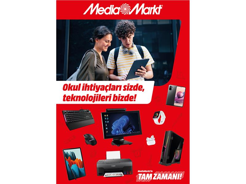 MediaMarkt ‘Okula Dönüş’ için başlattığı kampanyaya ihtiyaca göre çeşitli ürünler ekliyor