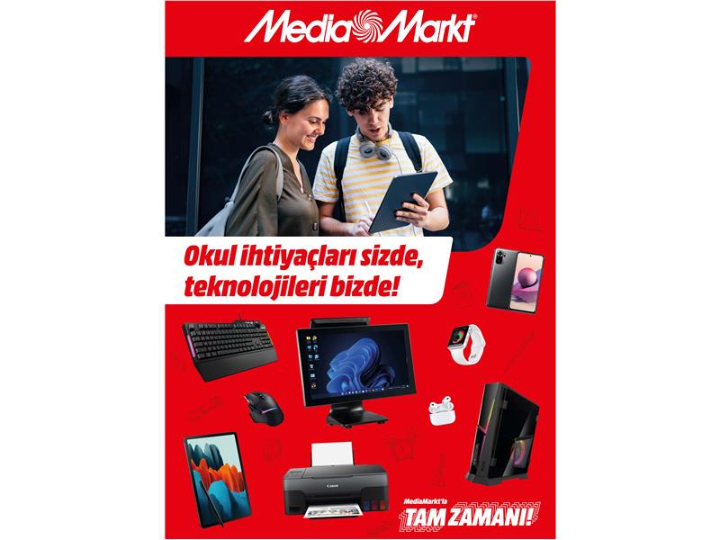 MediaMarkt, ‘Okula Dönüş’ kampanyasını ihtiyaca uygun yeni ürünlerle sürdürüyor
