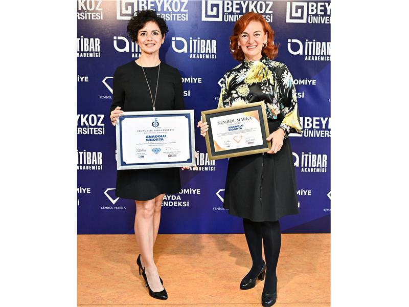 Türkiye İtibar Akademisi’nden Anadolu Sigorta’ya İki Ödül Birden