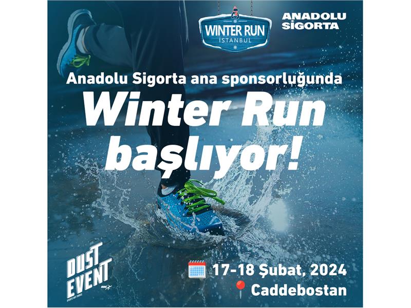 Anadolu Sigorta, Türkiye’nin En Büyük Kış Spor Etkinliklerinden Winter Run İstanbul’a Sponsor Oldu