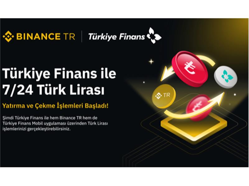 Binance TR’de Türkiye Finans ile 7/24 Türk Lirası Yatırma ve Çekme İşlemleri Başladı