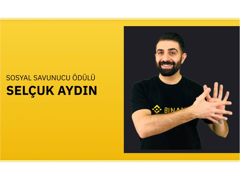 Binance'ten İşitme Engellilere Özel Kripto Eğitimi:  Selçuk Aydın'a Sosyal Savunucu Ödülü