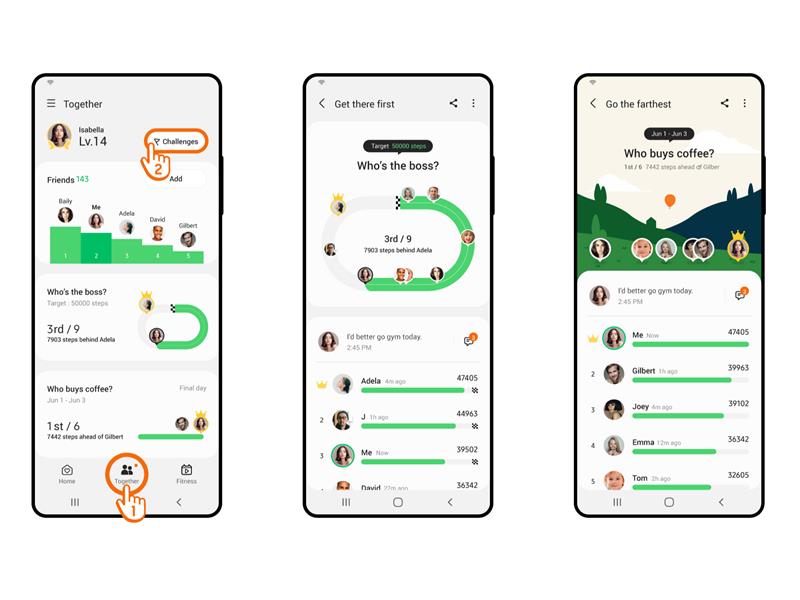 Samsung Health üzerindeki yeni “Group Challenge” özelliğini kullanın, sporda yeni yıl hedefinize ulaşın!